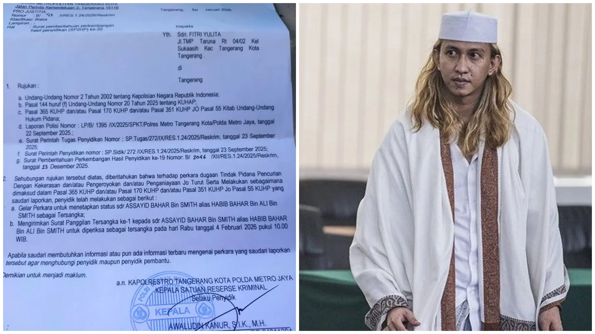 Bahar bin Smith Jadi Tersangka Penganiayaan Anggota Banser Nahdlatul Ulama di Tangerang