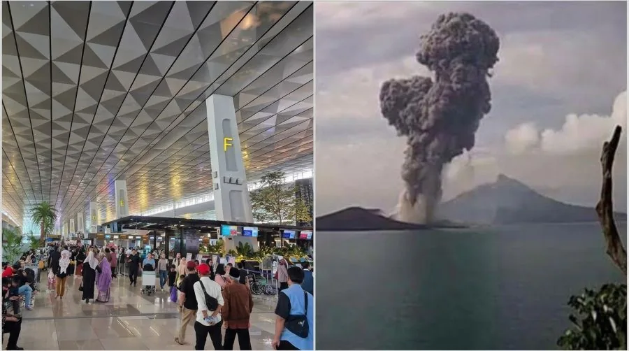 Thumbnail Abu Gunung Anak Krakatau Ganggu 1.039 Penerbangan di Bandara Soekarno-Hatta