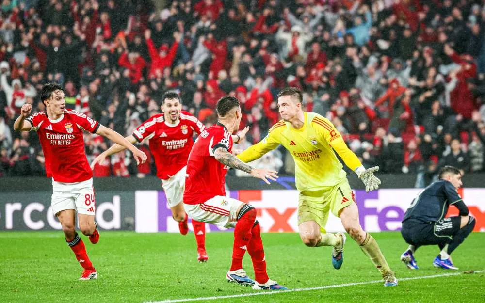 Gol Ajaib Kiper Bawa Benfica Kalahkan Real Madrid 4-2, Lolos ke Play-Off Liga Champions