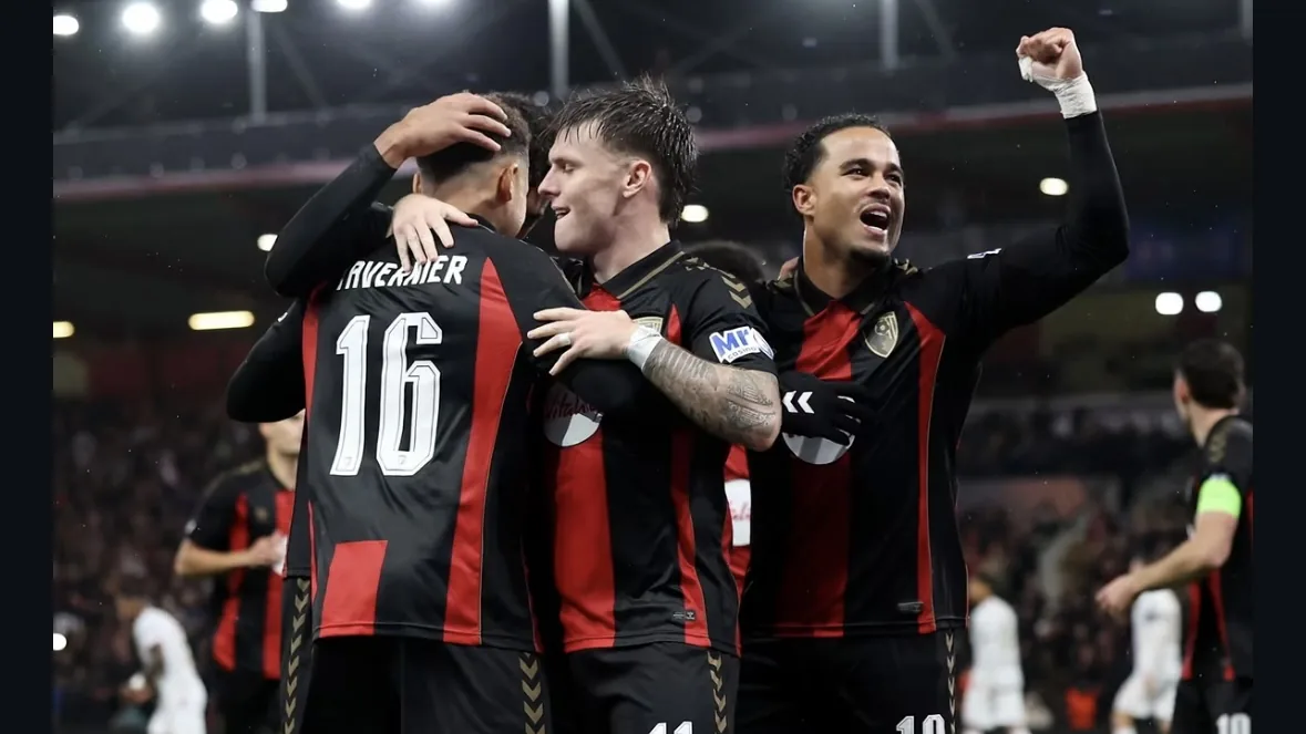 Thumbnail UEL: Hasil Bournemouth vs AC Milan, Bournemouth Bantai AC Milan