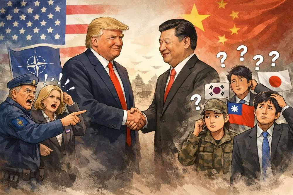 China Bukan Lagi Ancaman AS, Bagaimana Nasib Taiwan, Korsel, dan Jepang?