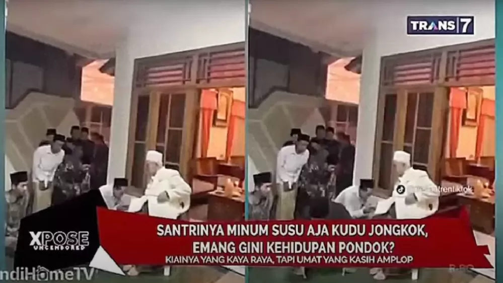 Cuplikan Xpose Uncensored yang diduga hina budaya pesantren.