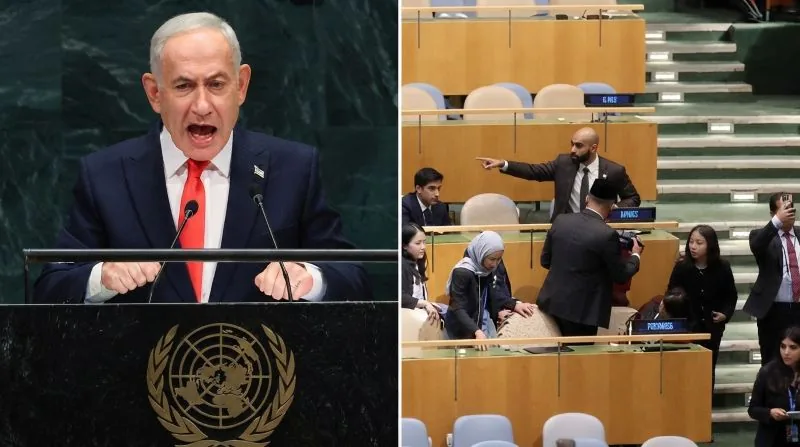 Thumbnail Indonesia dan Delegasi  Negara Lain Walk Out Saat Netanyahu Pidato di PBB