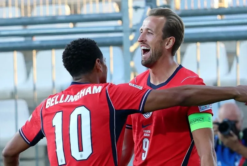 Hasil UEFA Nations League: Inggris Hancurkan Kroasia 7-0, Kane,  Saka, Bellingham Menggila