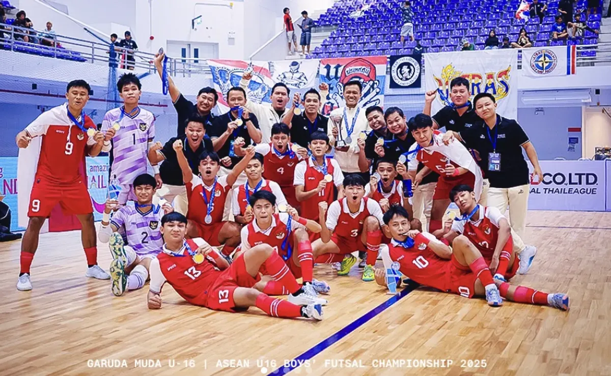 Timnas Futsal U-16 Indonesia Juara ASEAN usai Tumbangkan Thailand