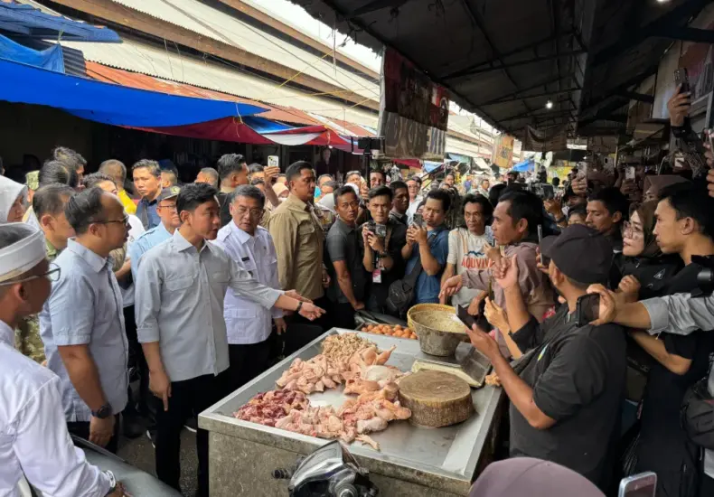 Wapres Gibran Tinjau Pasar Cikurubuk Tasikmalaya, Harga Pangan Stabil