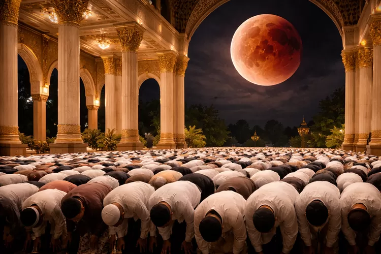 Begini Tata Cara Salat Gerhana Bulan: Niat, Doa, dan Waktu Pelaksanaannya