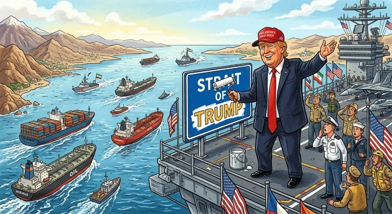 Thumbnail Trump akan Ganti Nama Selat Hormuz Jadi ‘Selat Trump’, Klaim AS Sudah Kuasainya