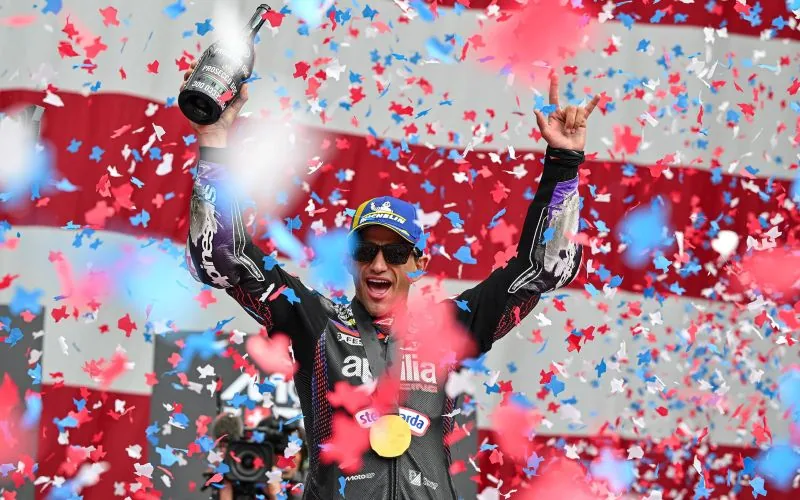 Jorge Martin Menangi Sprint Race MotoGP Amerika, Peco Kedua, Marc Marquez Jatuh