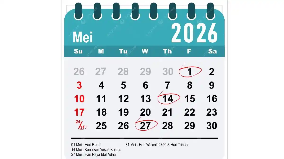 Hore! Banjir Hari Libur pada Mei 2026, Ada Tiga Kali Long Weekend