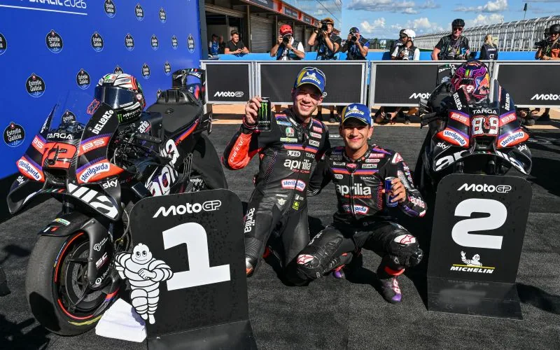 Klasemen usai MotoGP Brasil: Bezzecchi di Puncak, Aprilia Dominasi Rider, Tim, dan Konstruktor