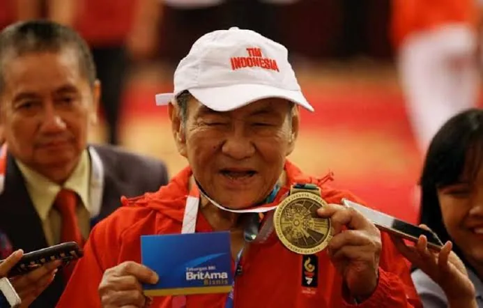 Michael Bambang Hartono mendapatkan medali perunggu cabor Bridge dalam Asian Games 2018.