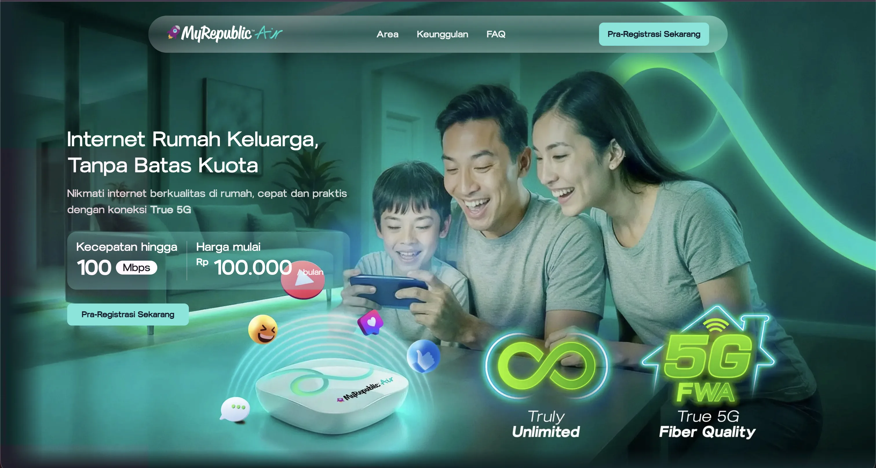 MyRepublic Luncurkan Paket MyRepublic Air, Alternatif Internet Murah 100 Ribu per Bulan