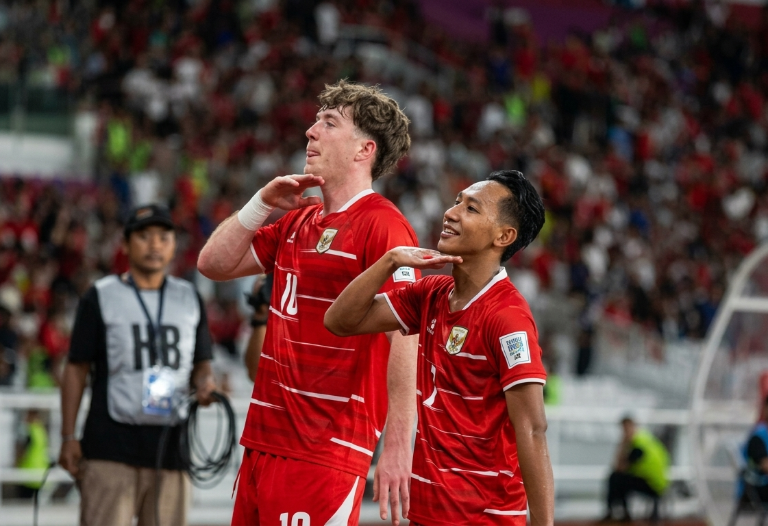 Thumbnail Indonesia 4-0 Saint Kitts and Nevis: Beckham Putra Cetak Brace, Garuda ke Final FIFA Series
