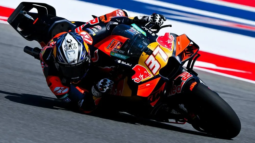 Sprint MotoGP AS Berubah: Pedro Acosta Kena Penalti Tekanan Ban, Bastianini Juara Ketiga