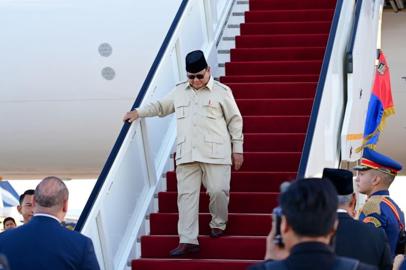 Prabowo Tiba di Mesir Hadiri KTT Perdamaian Gaza