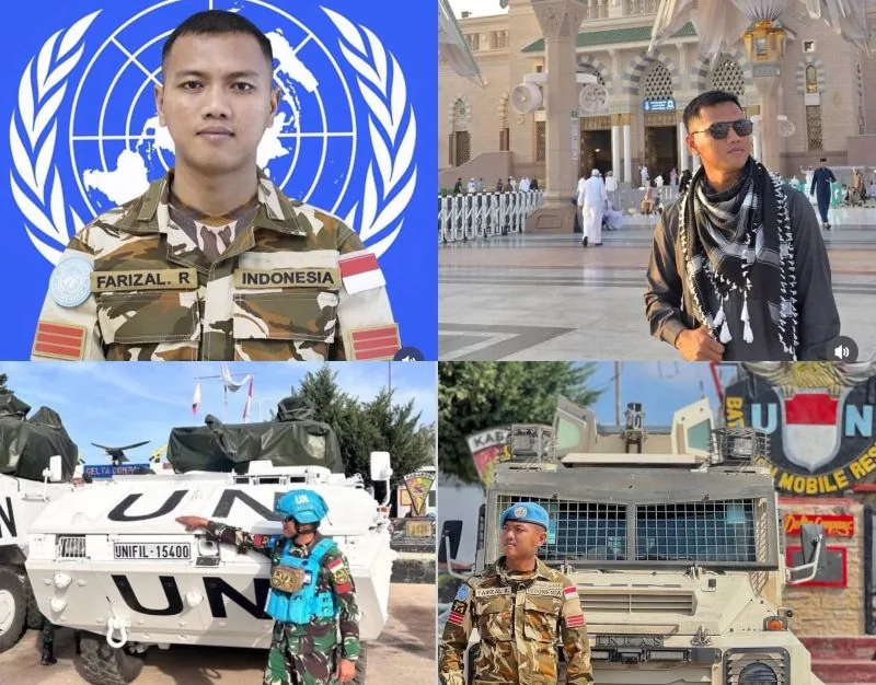 Thumbnail Praka Farizal Rhomadhon, Anggota TNI yang Gugur akibat Serangan Israel di Lebanon