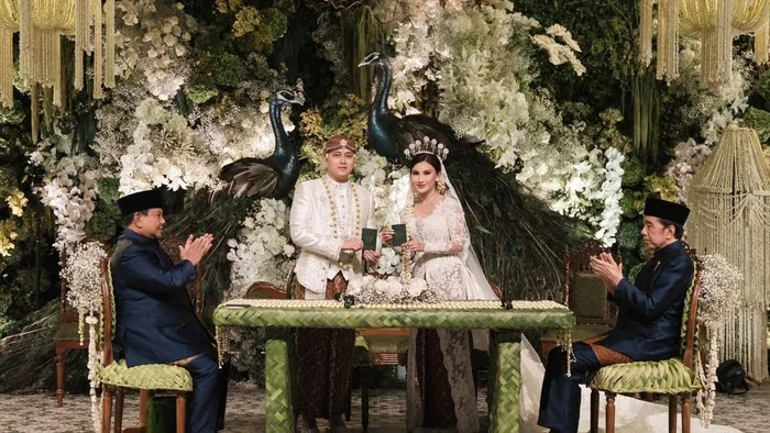 Prabowo dan Jokowi Jadi Saksi Akad Nikah Rizky Irmansyah Kepala Sekretaris Presiden