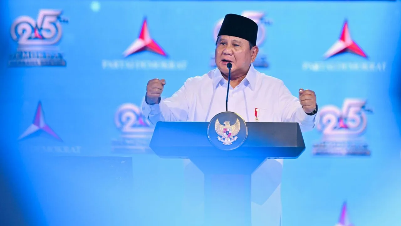 Hadiri HUT Partai Demokrat, Prabowo: Pak SBY dan Saya Ibarat Anak Tangga, Apa Maksudnya?