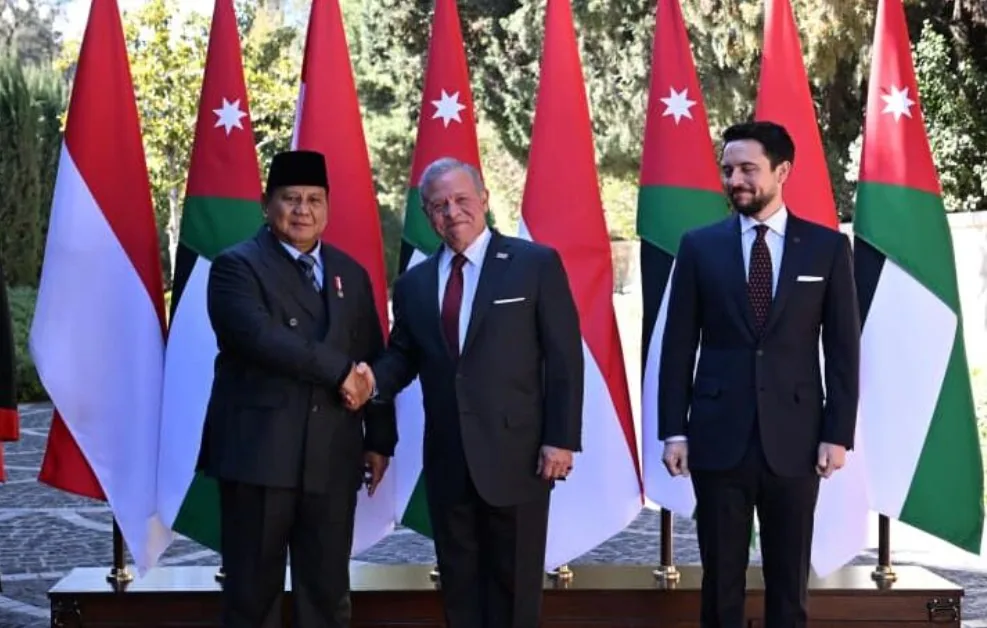 Prabowo Temui Raja Yordania, Tegaskan Komitmen RI untuk Solusi Dua Negara di Palestina