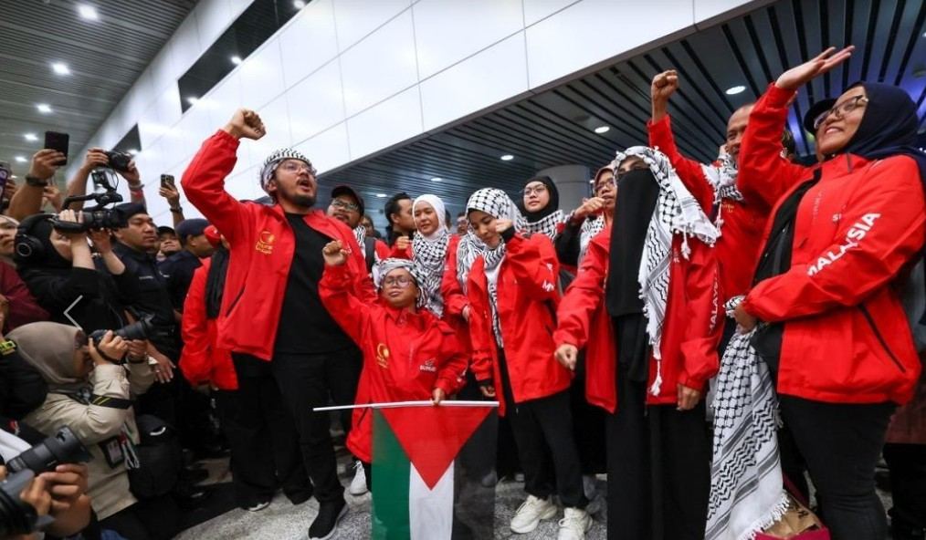 23 Relawan Malaysia Bebas dari Penahanan Israel Tiba di Kuala Lumpur