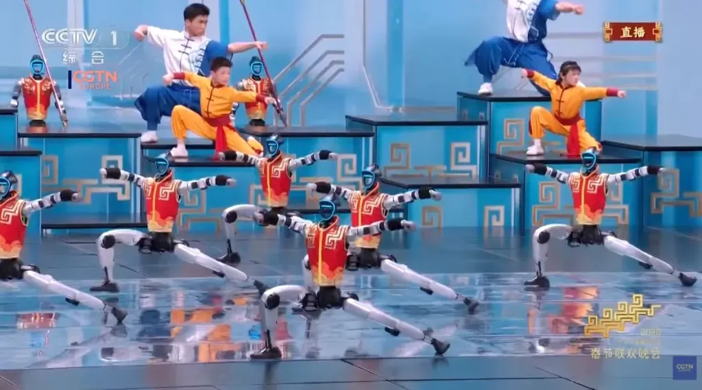Mirip Wong Feihung, Robot-robot China Pergakan Kung Fu di Festival Imlek
