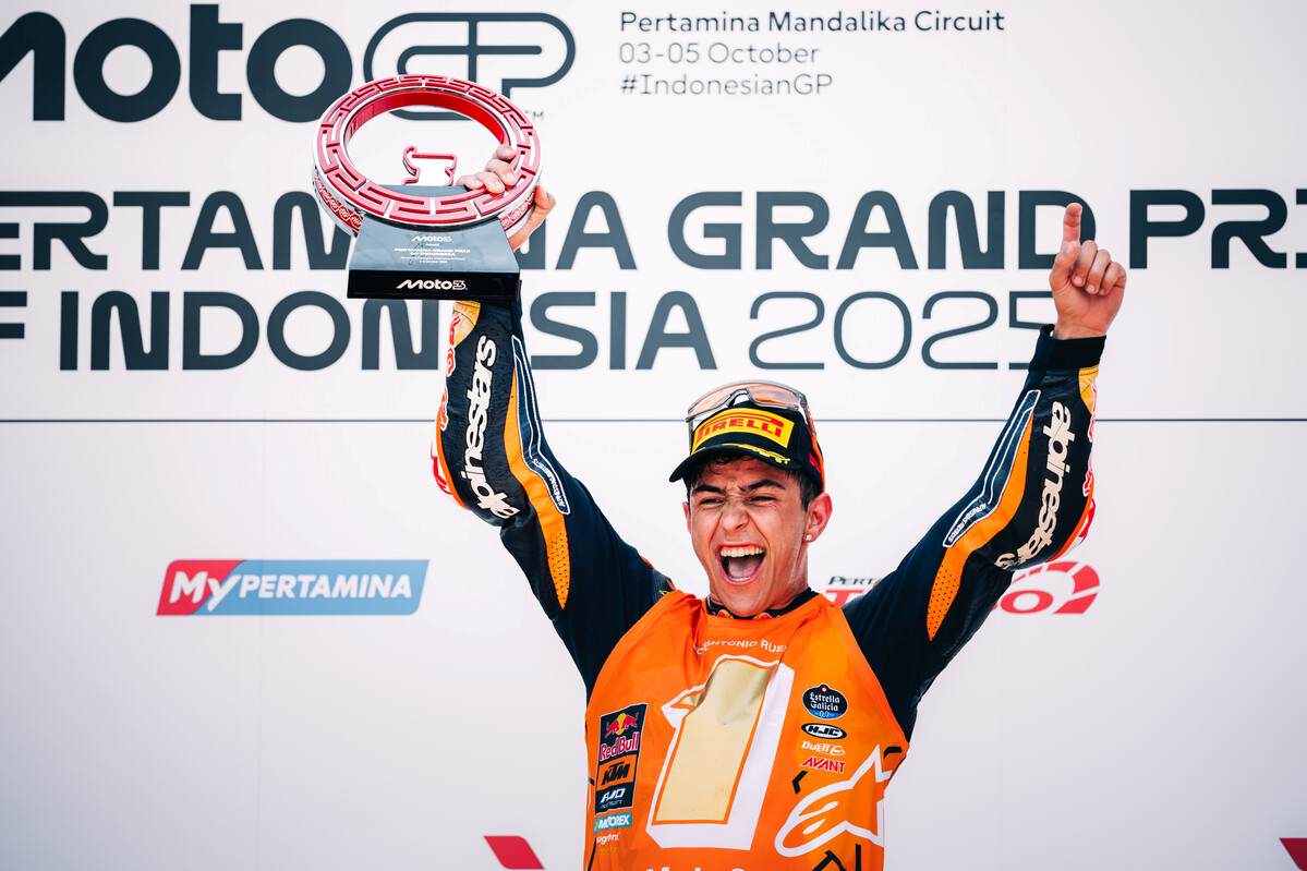Jose Rueda Jadi Juara Dunia Moto3 2025 di Mandalika