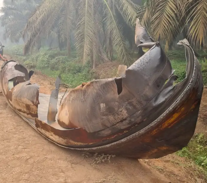 Benda Misterius Jatuh di Kebun Sawit Kalimantan, Ternyata Puing Roket China