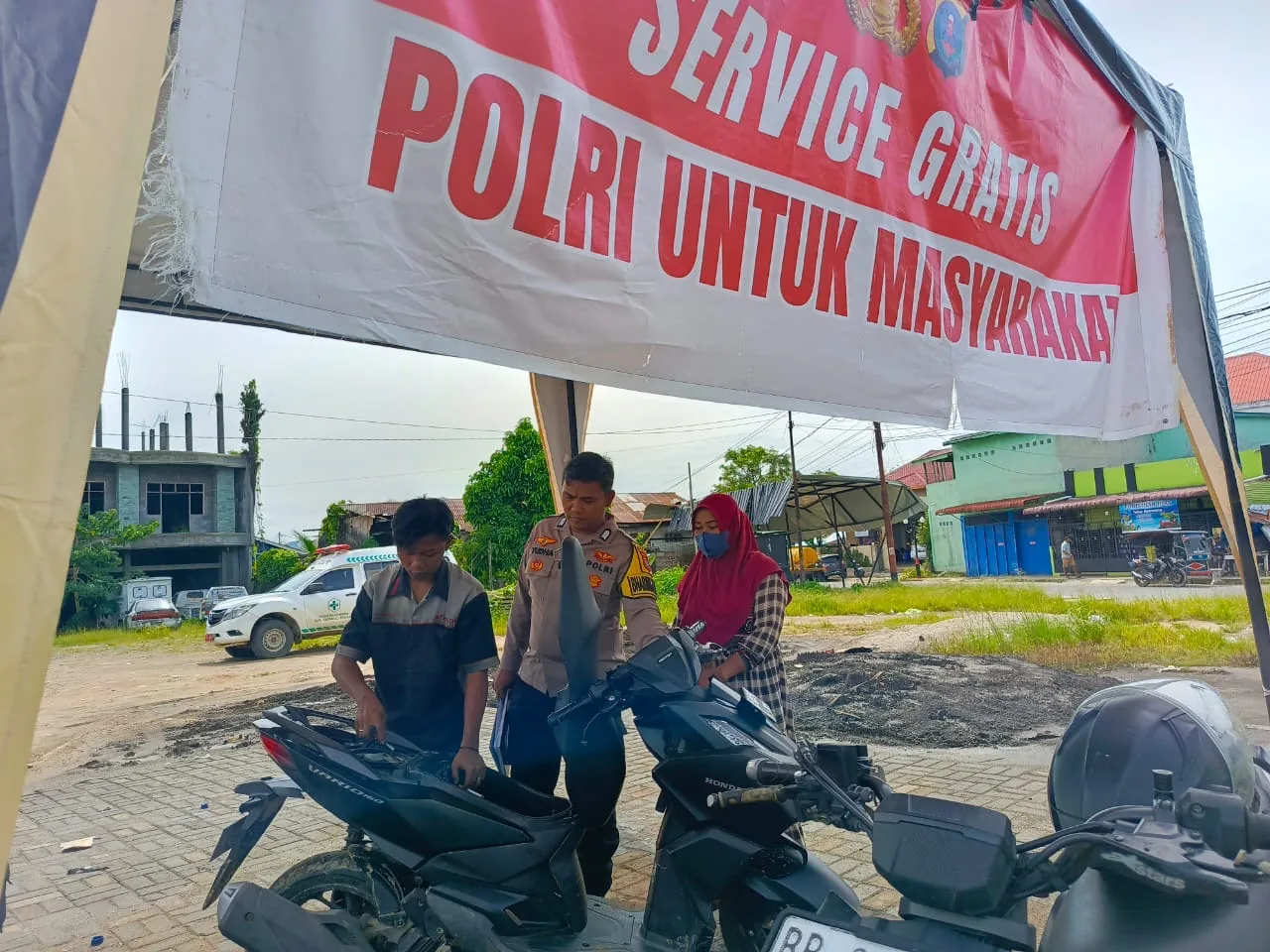 Polri Buka Layanan Servis Gratis Motor Korban Bencana Sumatra