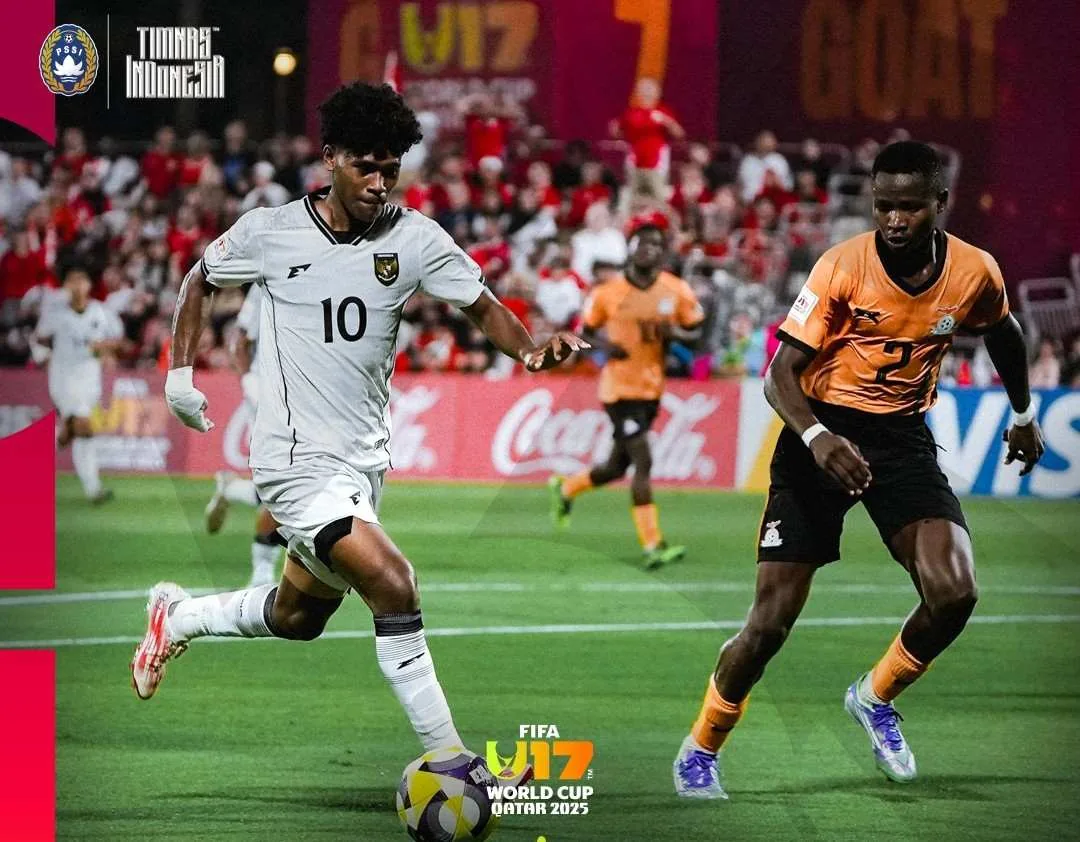 Evandra Florasta Minta Maaf atas Kekalahan Indonesia U-17 dari Zambia