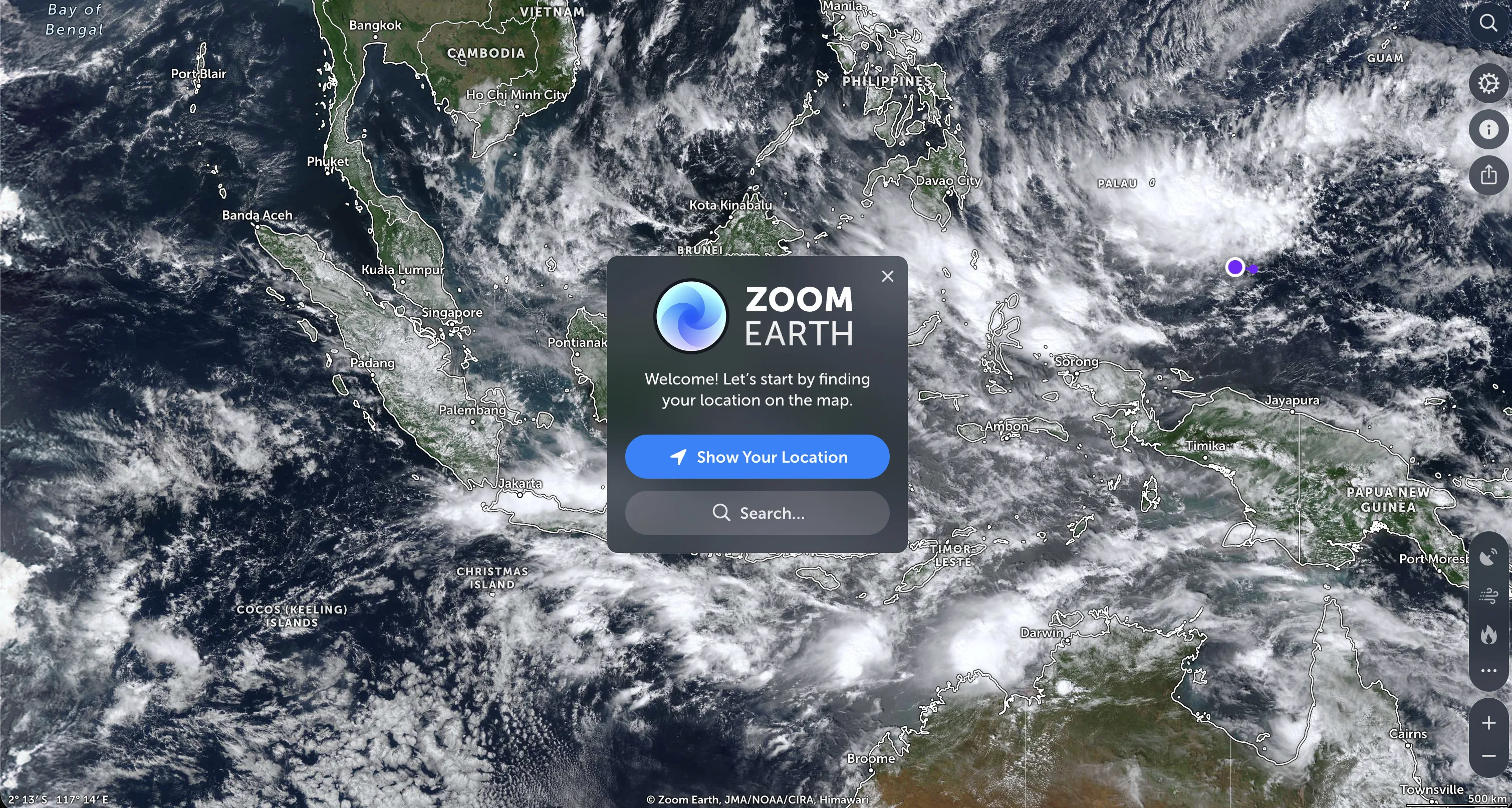 Perkenalkan Zoom Earth, Aplikasi Cuaca Realtime Gratis